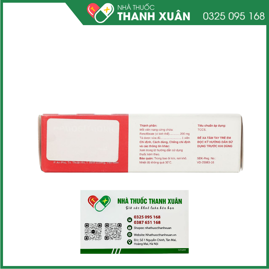 Fenostad 200 điều trị tăng triglycerid huyết nặng